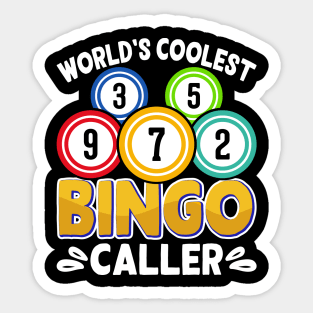 World's Coolest Bingo T shirt For Women Sticker